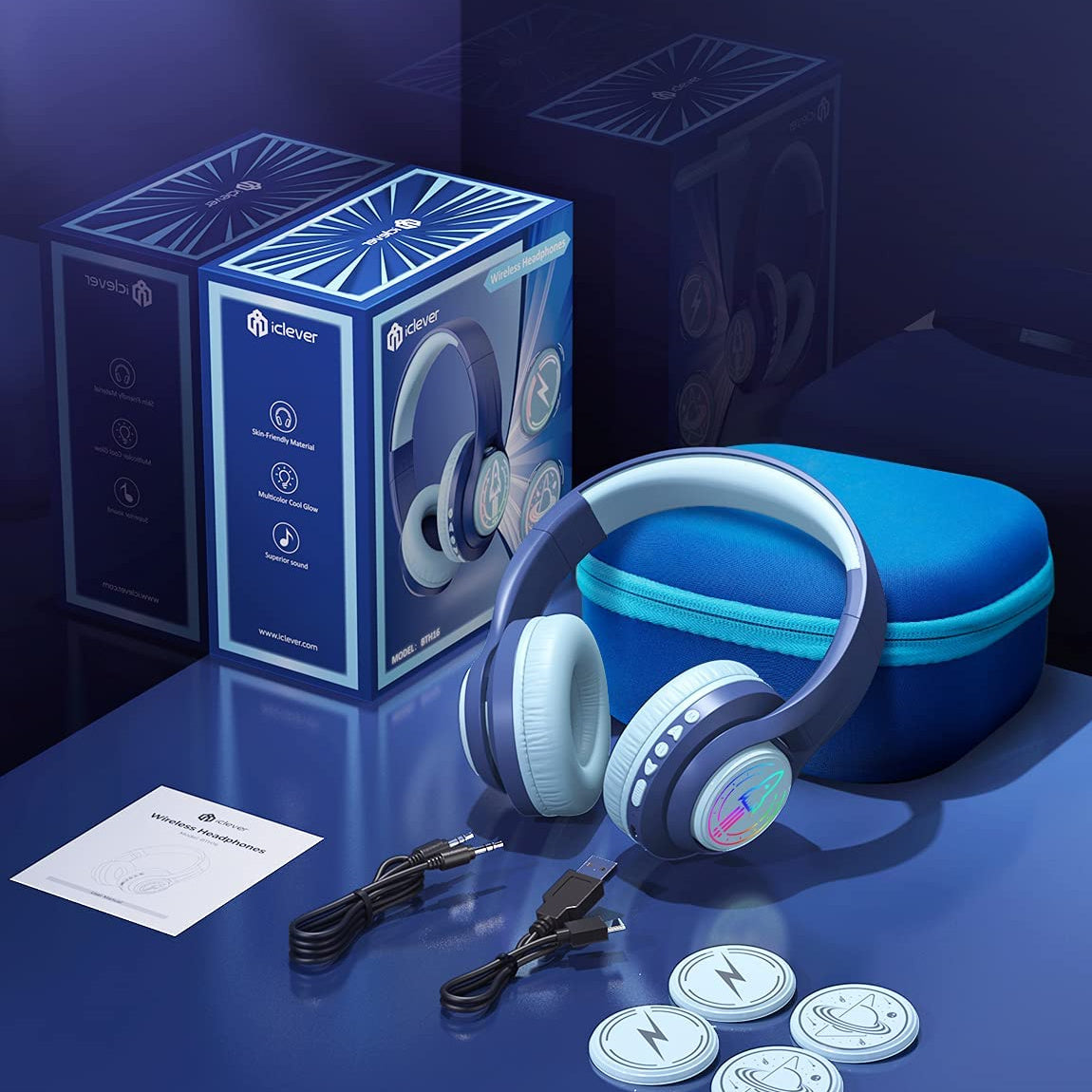 iClever TransNova Kids Bluetooth Headphones (US Exclusive)