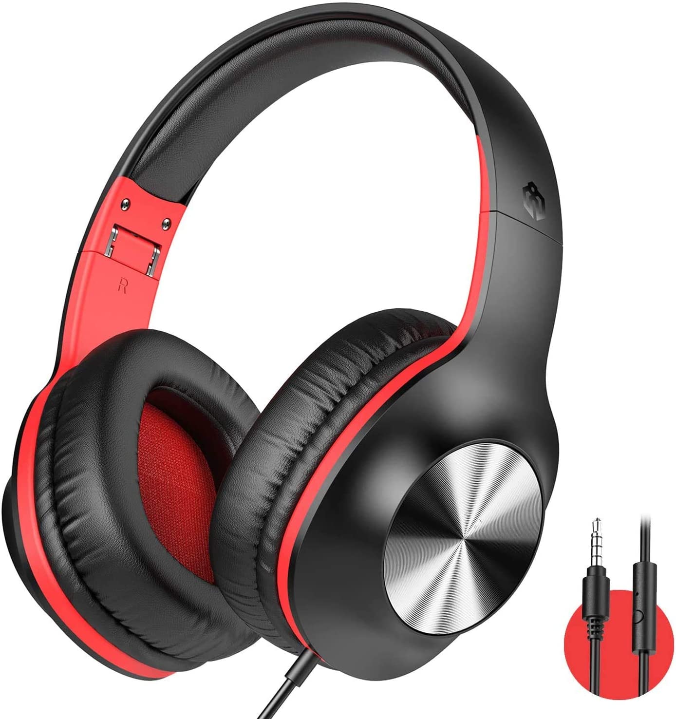 iClever Over Ear Headphones with Microphone HS18 For Teenagers and