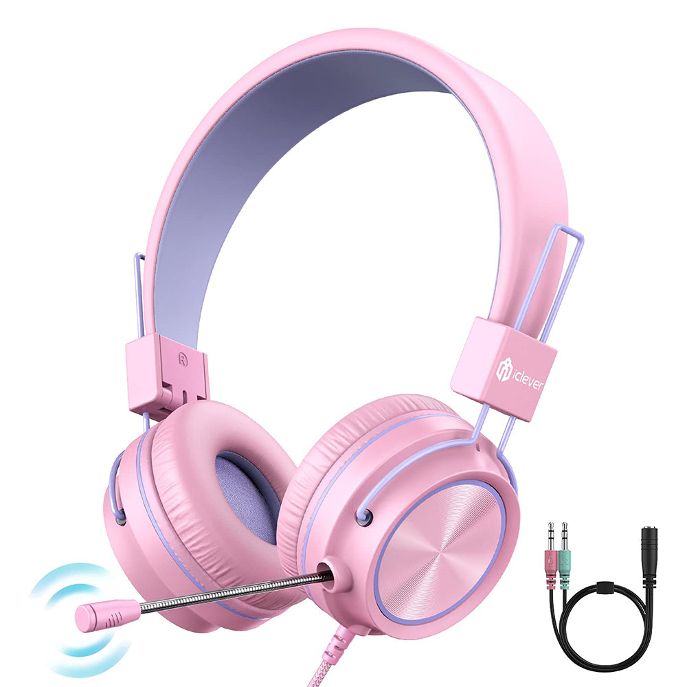 Casque audio filaire microphone IC-HS14 - iclever - pour Enfant - Neuf –  Jura Geek Store