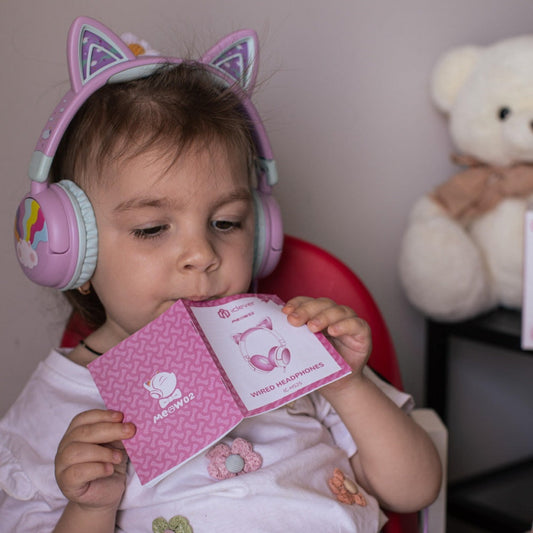 Wired Headphones With Microphone for Kids' School