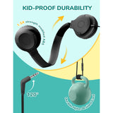 iClever Kids Wired Headphones for K-12 School Bulk 5 Pack HS27