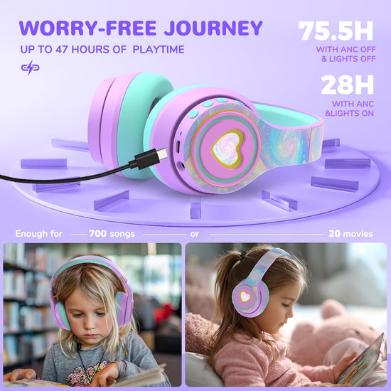 iClever Auraa Active Noise Cancelling Headphones BTH24