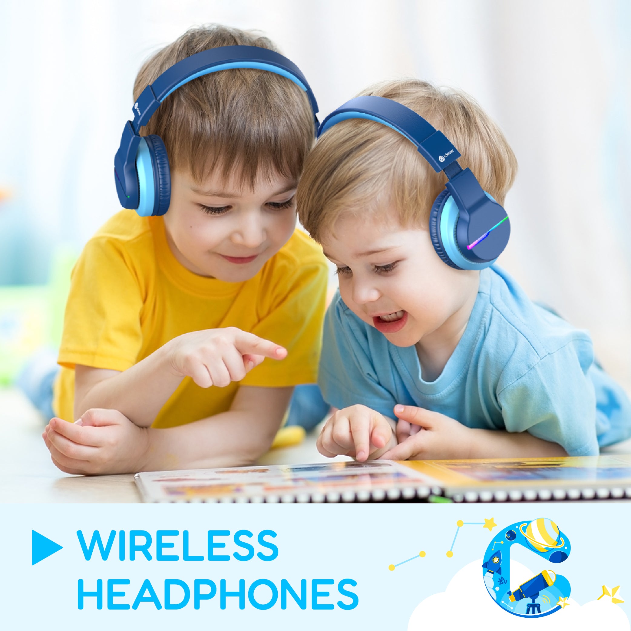 iClever Kids Bluetooth Headphones BTH12 –