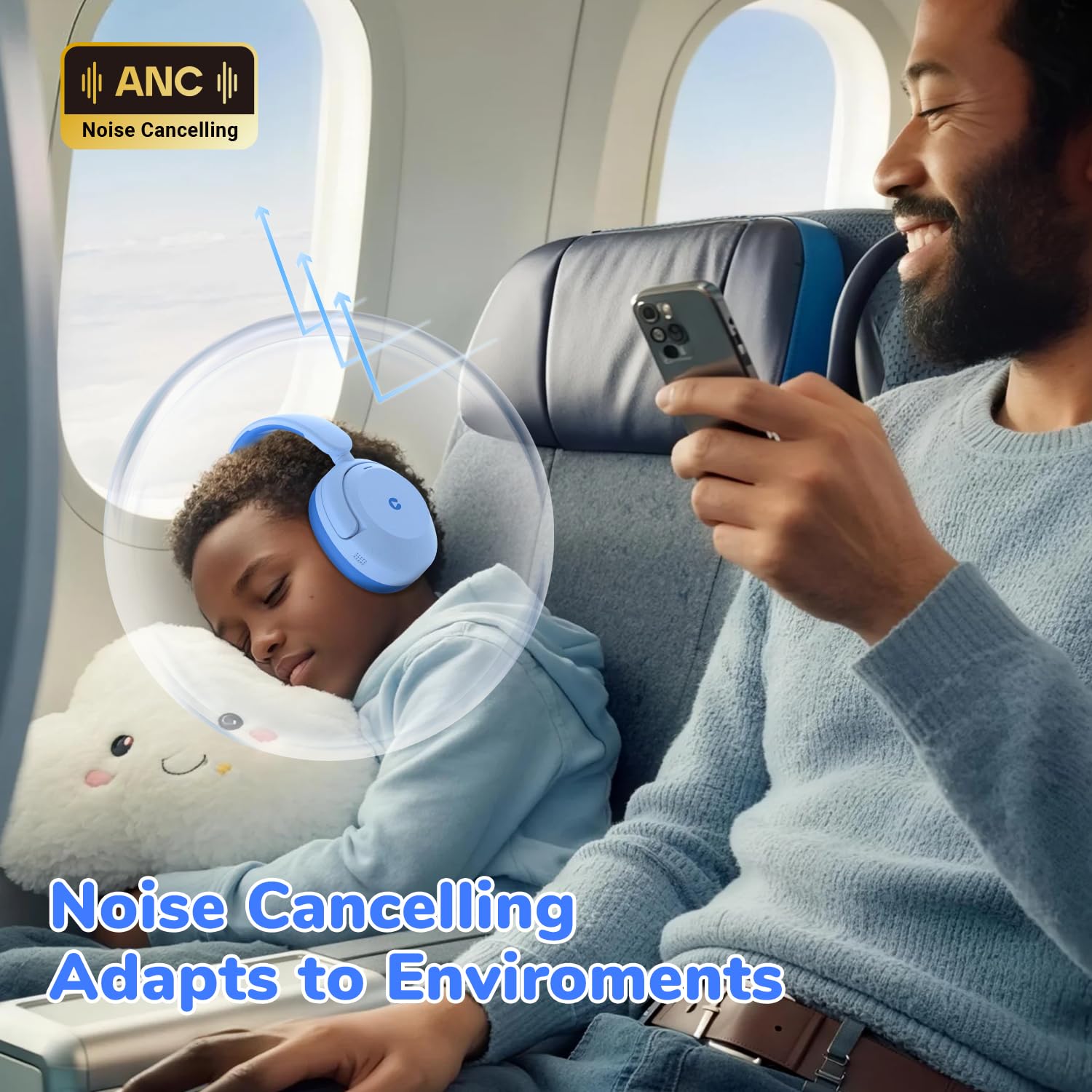 iClever BTH20 Active Noise Cancelling Headphones