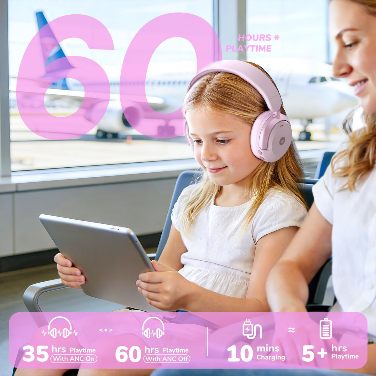 iClever BTH20 Active Noise Cancelling Headphones