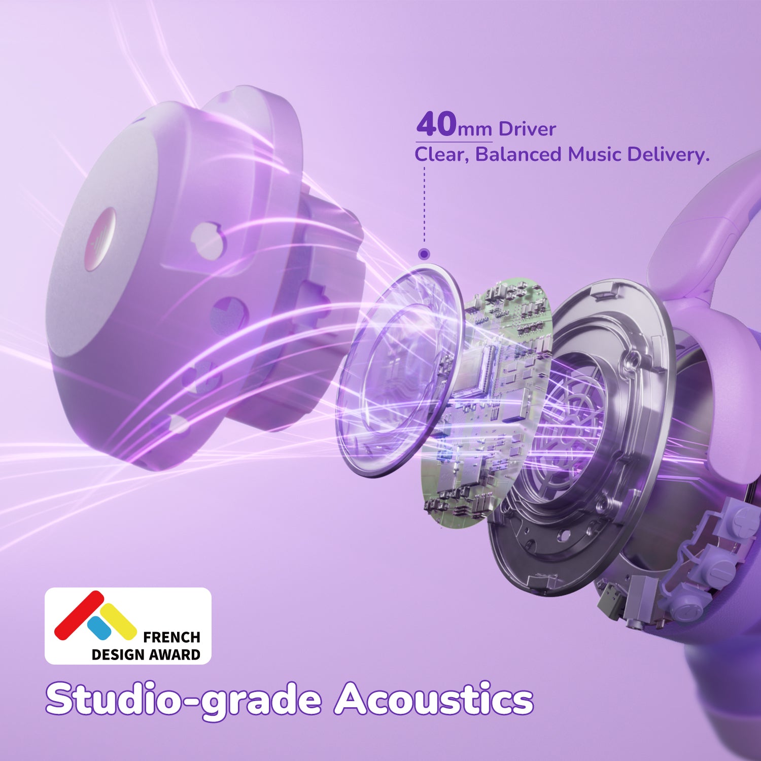 iClever BTH20 Active Noise Cancelling Headphones