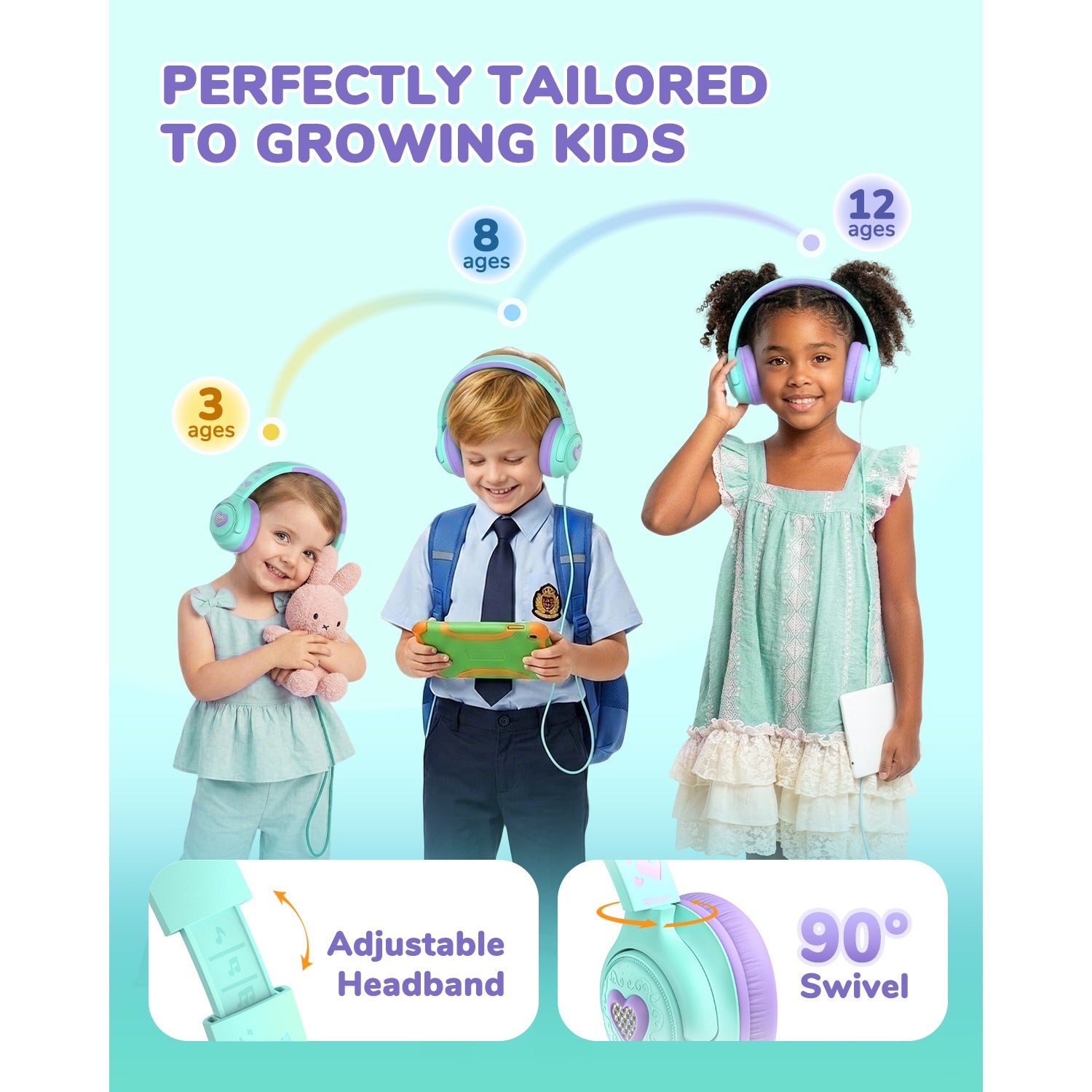 iClever Kids Headphones C371