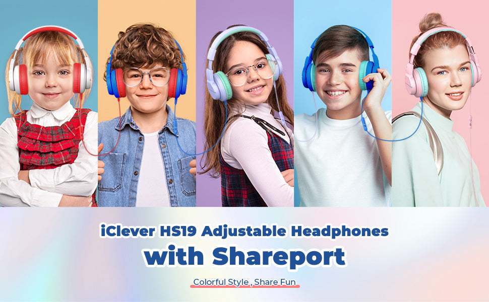 iClever Kids Headphones HS19 – iClever.com