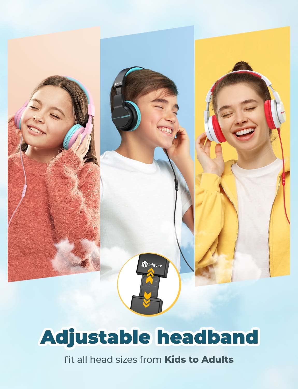 iClever Kids Headphones HS19 – iClever.com